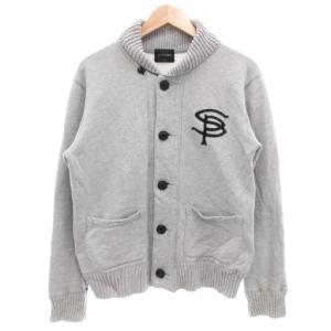 スウェットジャケット ブルゾン ショールカラー ロゴ M グレー /GV
