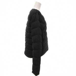 BEAMS HEART ダウンジャケット ノーカラー M 黒 ブラック /NU