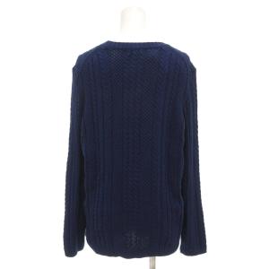 SCAPA タグ付き ニット セーター ケーブル 42 青 ブルー /NU