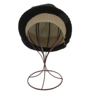 THE NORTH FACE ニット帽 ビーニー つば付き バイカラー 黒 ブラック ベージュ /NU