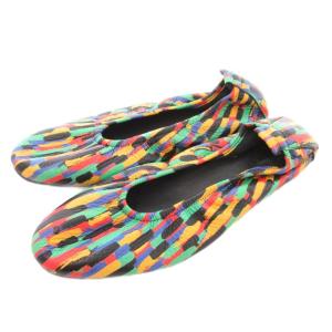 バレエシューズ フラット ペイント柄 38 マルチカラー /NU