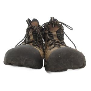 KEEN ターギー ツー ミッド 防水ハイキングシューズ ハイカット ロゴ レザー 27.5cm 茶 ブラウン 1008418