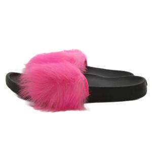 UGG australia ROYALE ロイヤル スライドサンダル トスカーナファー 24cm ネオンピンク /UO