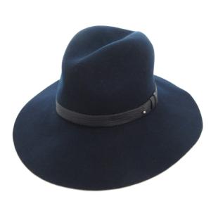 フェルトハット 帽子 ウール M 紺 ネイビー /UO