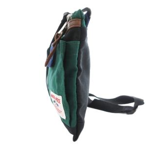 MASTERPIECE サコッシュ ショルダーバッグ 斜め掛け クロスボディ キャンバス 緑 グリーン 黒 ブラック /GV