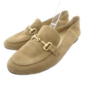 ホースビットローファー スエード シューズ 37 茶 ブラウン /JS