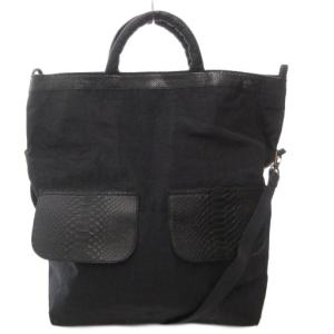 トートバッグ ショルダー 2WAY 黒 ブラック /AE