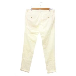 DSQUARED2 チノパン テーパード ボタンフライ センタープレス 48 M 白 ホワイト /MN22 GY44
