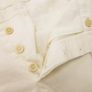 DSQUARED2 チノパン テーパード ボタンフライ センタープレス 48 M 白 ホワイト /MN22 GY44