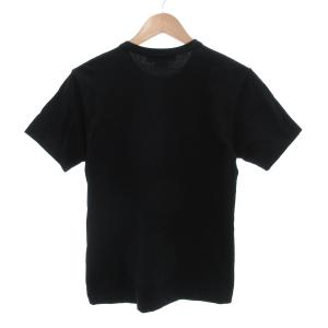 BLACK COMME des GARCONS Tシャツ 半袖 プリント 花がら M 黒 ブラック /JS GY44