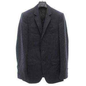 DOLCE&GABBANA ヴィンテージ セットアップ スーツ ジャケット 総裏地 シングル パンツ ストライプ 紺 ネイビー  /AE