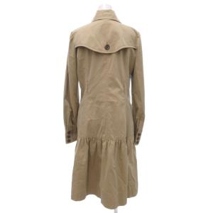 BURBERRY BLUE LABEL ステンカラーコート 裏地ノバチェック ロング丈 38 ベージュ /JS