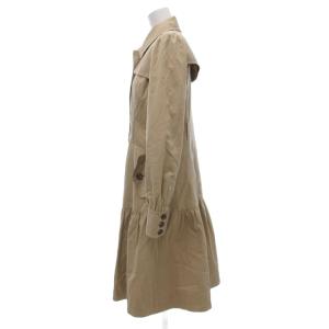 BURBERRY BLUE LABEL ステンカラーコート 裏地ノバチェック ロング丈 38 ベージュ /JS