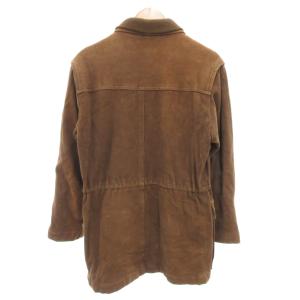 DURBAN インターメッツォ Intermezzo ヴィンテージ ラムレザーコート ヌバック ジップフライ M 茶