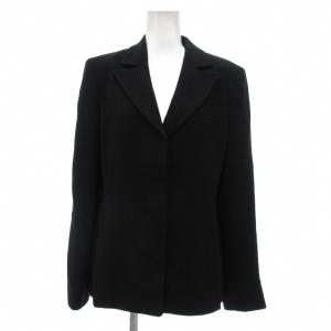 白タグ ジャケット ブレザー 2B 比翼 40 黒 ブラック /JS GY44