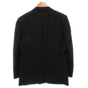 P.S.FA スーツ セットアップ テーラードジャケット パンツ シングル 2B サイドベンツ ウール AB4 黒 ブラック