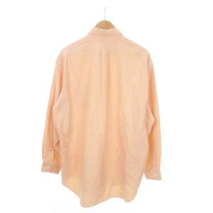 RALPH LAUREN BIG SHIRT ボタンダウンシャツ オックスフォードシャツ 長袖 ロゴ刺繍 オーバーサイズ L オレンジ