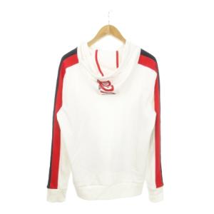 HUGO BOSS × リアム ペイン LIAM PAYNE プルパーカー 長袖 切替 プリント ロゴ M 白 ホワイト /MN10