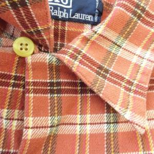 Polo by Ralph Lauren ネルシャツ 長袖 コットン チェック 総柄 M ピンク /AO17 GY03