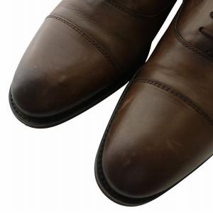 alfredoBANNISTER イン IN ビジネスシューズ ドレスシューズ レザー ラウンドトゥ 内羽根 ストレートチップ 41 25.5cm