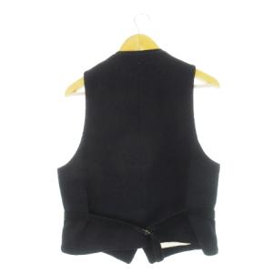 BEAMS+ × ハリスツイード Harris Tweed ベスト ジレ ツイード ベルト コーデュロイ L 紺 ネイビー