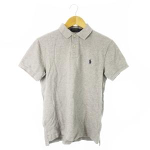 ポロシャツ 鹿の子 半袖 ポニーロゴ刺繍 ワンポイント S グレー /CK8