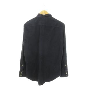 POLO SPORT ラルフローレン RALPH LAUREN ウエスタンシャツ コーデュロイ 長袖 コットン ロゴ M 紺