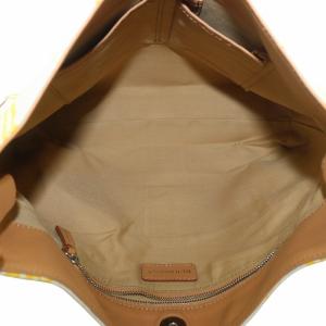 BURBERRY ワンショルダーバッグ キャンバス チェック柄 イエロー