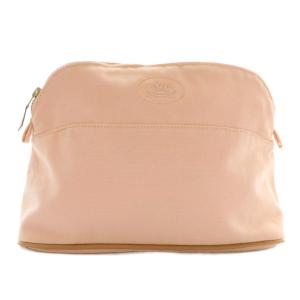 ポリードポーチ 化粧ポーチ 小物入れ キャンバス ロゴ 刺繍 ピンク /XZ OH GY12