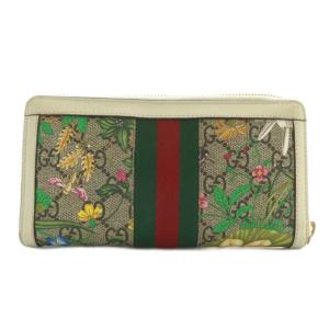 GUCCI オフィディア フローラ GGマーモント 長財布 シェリーライン
