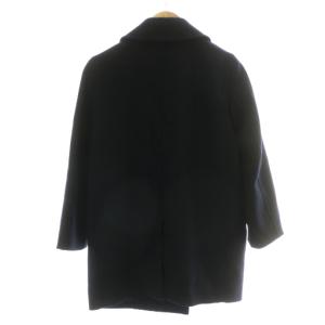 MACKINTOSH LONDON 近年モデル ピーコート Pコート ミドル ハーフ アウター ウール 総裏地 38 M 紺 ネイビー 黒