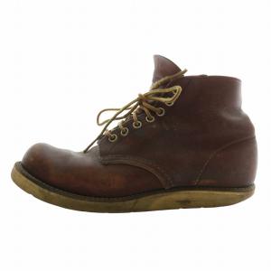 RED WING ヴィンテージ 犬タグ ブーツ レザー アイリッシュセッター レースアップ 6 24cm 茶色 ブラウン