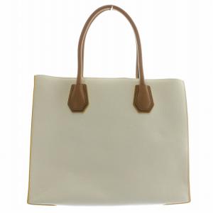 MICHAEL KORS ハンドバッグ ショルダー 2WAY レザー ロゴ ゴールド金具 白 ホワイト 茶色 ブラウン 30T7GM9T9T