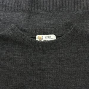 JOHN SMEDLEY 旧タグ 90s ヴィンテージ ニット セーター 長袖 ミドルゲージ ウール 英国製 イギリス製 M 灰