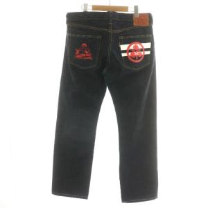 出陣タイトストレート デニムパンツ 5P ボタンフライ 日本製