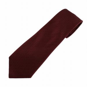 トロッター レギュラータイ シルク ワインレッド