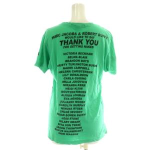 MARC JACOBS チャリティTシャツ カットソー 半袖 プリント 女性 S 緑 グリーン /MP GY12