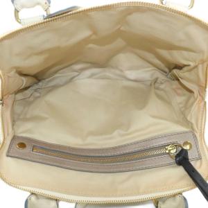 Chloe ベイ Bay ハンドバッグ トート レザー ロゴ ゴールド金具 白 ホワイト /XZ OH GY12