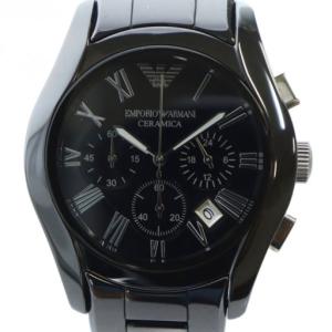 AR-1400 腕時計 ウォッチ クォーツ 黒 ブラック クロノグラフ カレンダー付き 黒文字盤 GY18