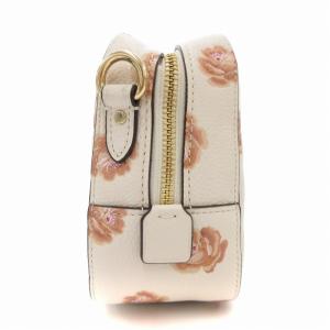 COACH 31712 チェーンショルダー バッグ カメラバッグ ウィズ ローズ プリント 2WAY アイボリー /AE