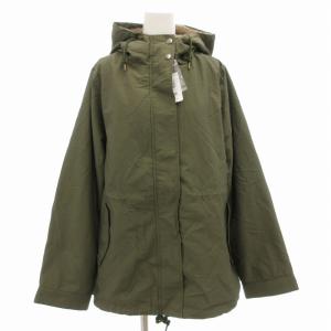 19AW タグ付き モッズコート ショート ジップアップ ボアライナー付 M カーキ 193-3538