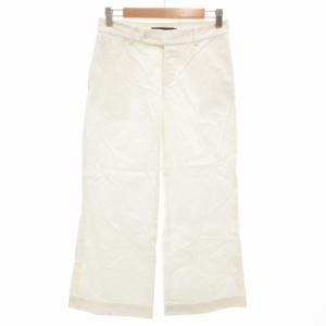 ワイドチノパンツ ボタンフライ 7 白 ホワイト /GV GY12