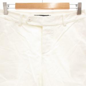 RALPH LAUREN ワイドチノパンツ ボタンフライ 7 白 ホワイト /GV GY12