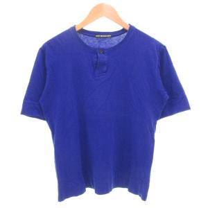 ヘンリーネックTシャツ 半袖 1 青 ブルー /GV GY12