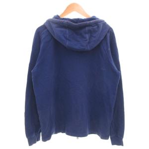 JIL SANDER ジップアップパーカー ジャケット フーディー ロゴ 裏毛 XL 紺 ネイビー /GV GY12