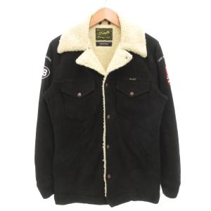 ジービースキンズ GB SKINS 別注 スウェードボアレザーランチコート ショート丈 裏ボア やぎ革