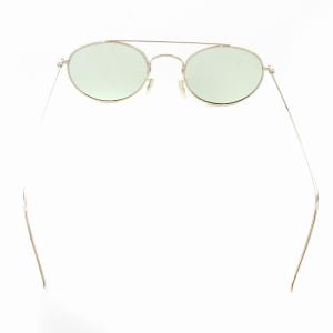 SHIPS サングラス アイウェア 度なし ラウンド カラーレンズ ゴールドカラー 緑 グリーン /AE GY12