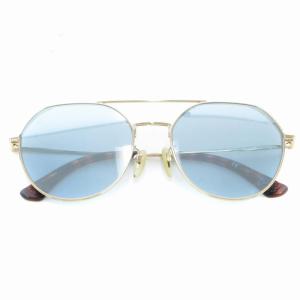 HIGHWAY TWO 5 サングラス アイウェア 度なし べっ甲柄 カラーレンズ 5518 ゴールドカラー