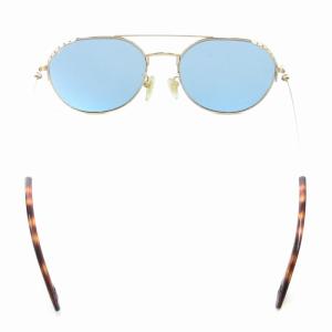 POLICE HIGHWAY TWO 5 サングラス アイウェア 度なし べっ甲柄 カラーレンズ 5518 ゴールドカラー