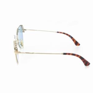 POLICE HIGHWAY TWO 5 サングラス アイウェア 度なし べっ甲柄 カラーレンズ 5518 ゴールドカラー